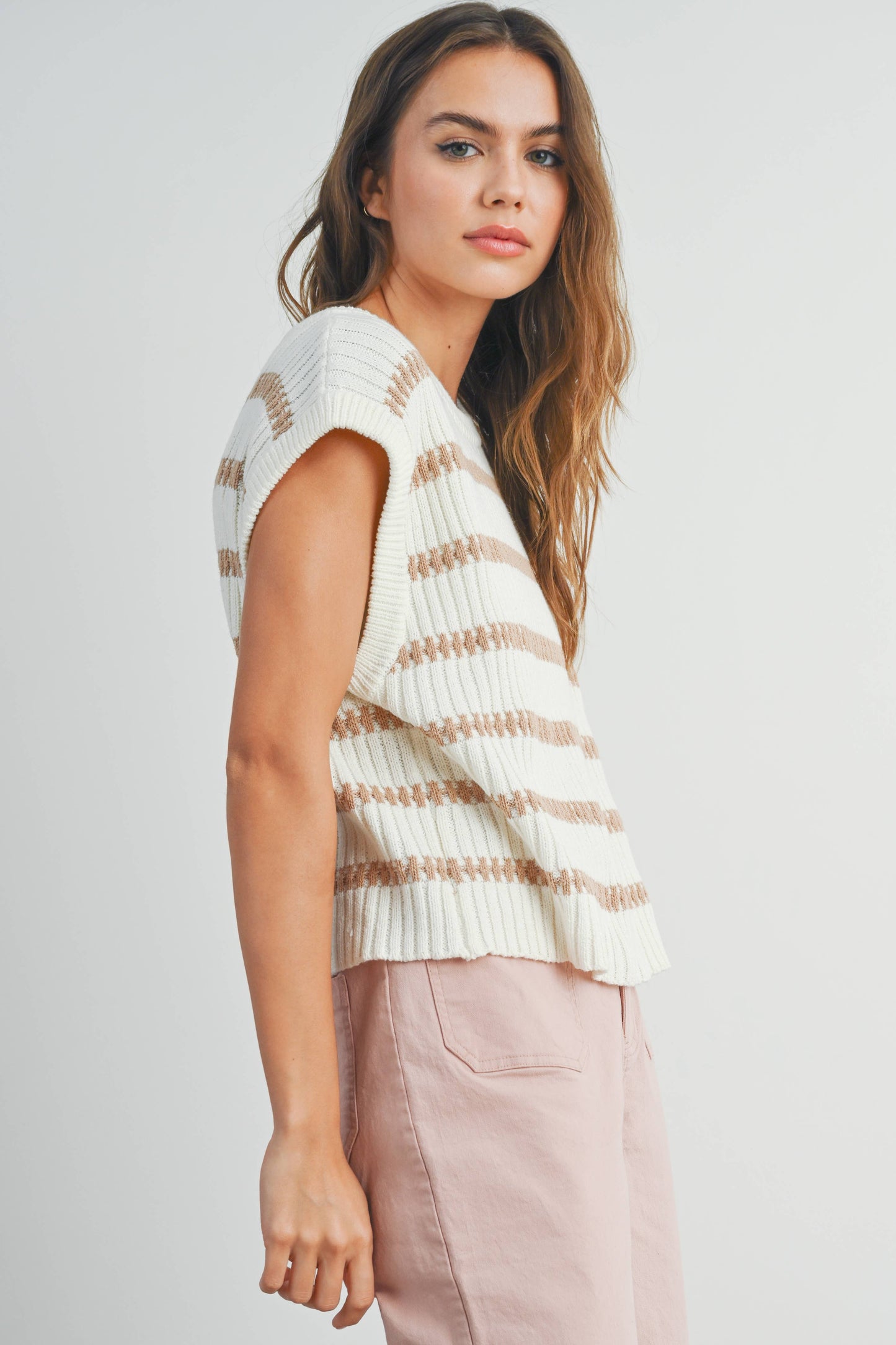 The Sienna Striped Knit Tank