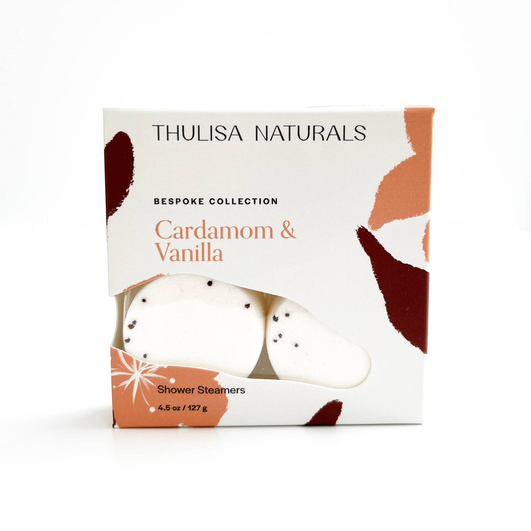 Shower Steamers | Cardamom + Vanilla | 4 pack gift set