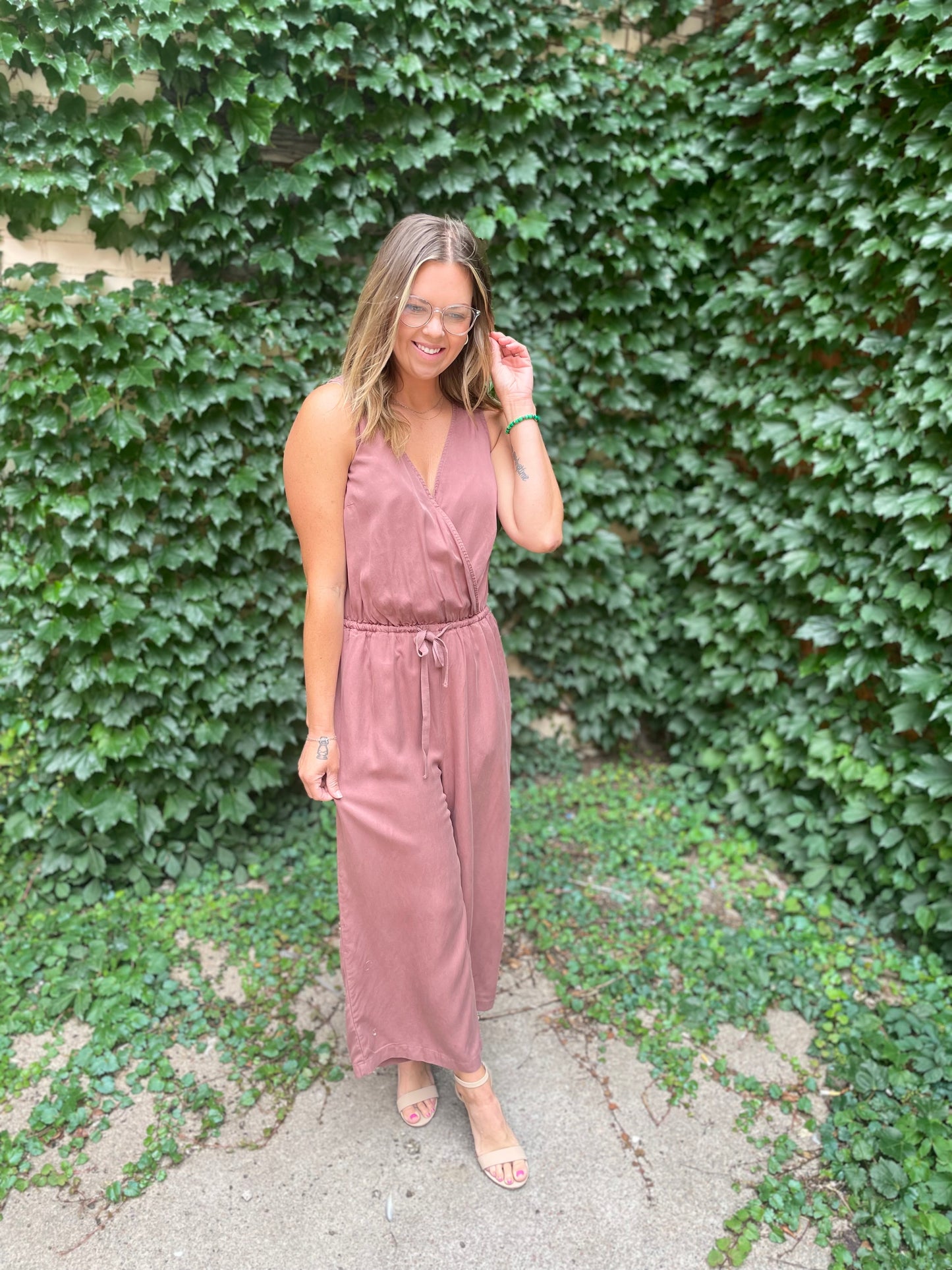 Tencil Jumpsuit - Marsala