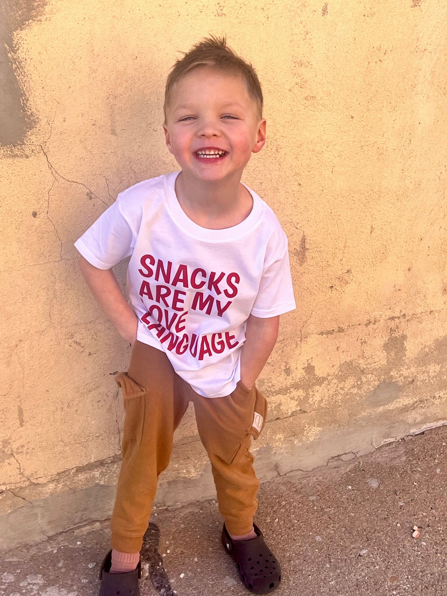 Snacks Are My Love Language- Kids Tee