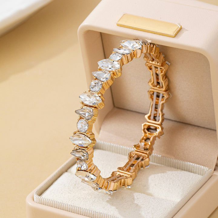 Crystal Gold-Tone Stretch Bracelet