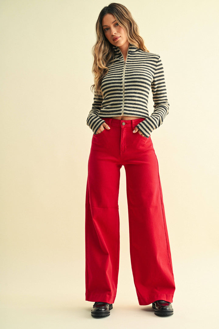 Jenny Clean Hem Full Length Wide Leg