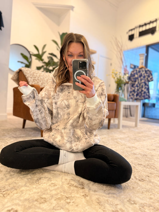 Avery Light Woodland Camo Fleece Classic Hoodie