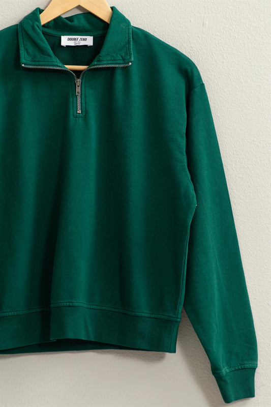 Half Zip - Pine Green