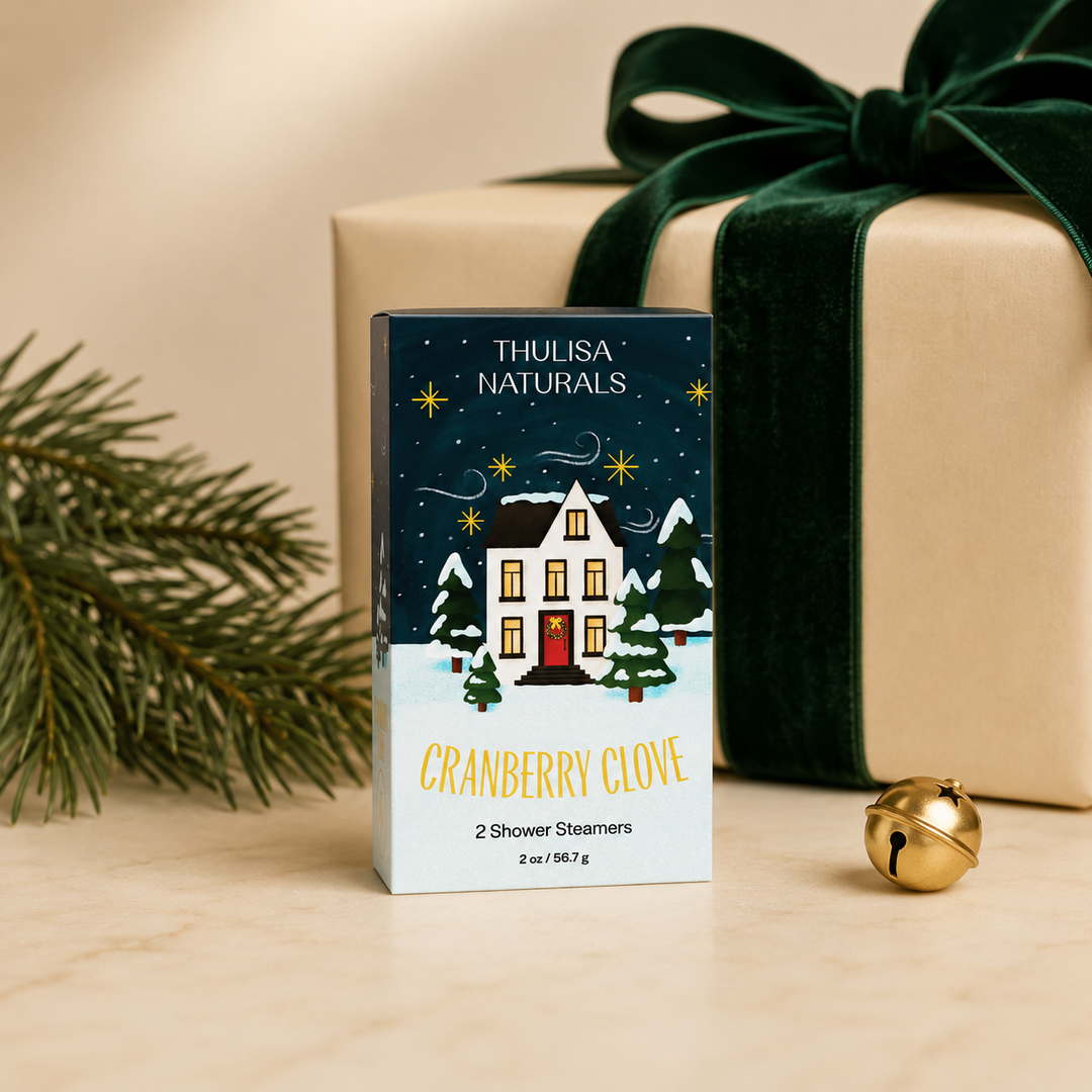 Cranberry Clove Shower Steamers — Holiday Spice Gift Set