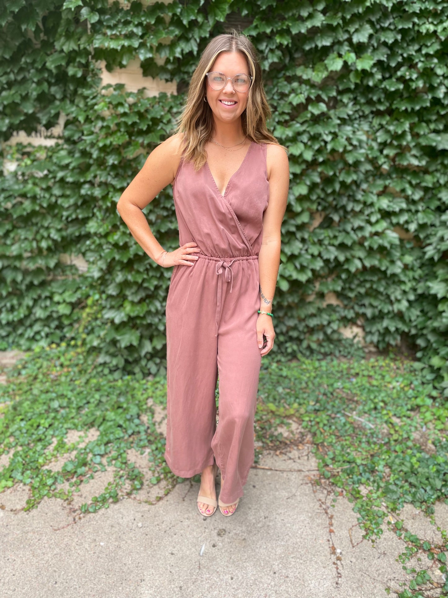 Tencil Jumpsuit - Marsala