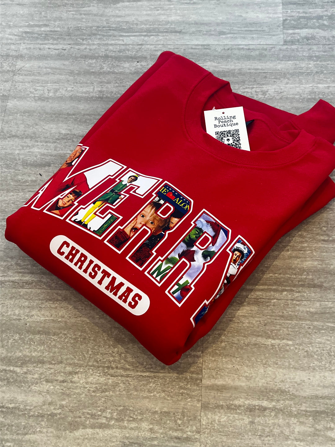 Merry Movie Crewneck - Red