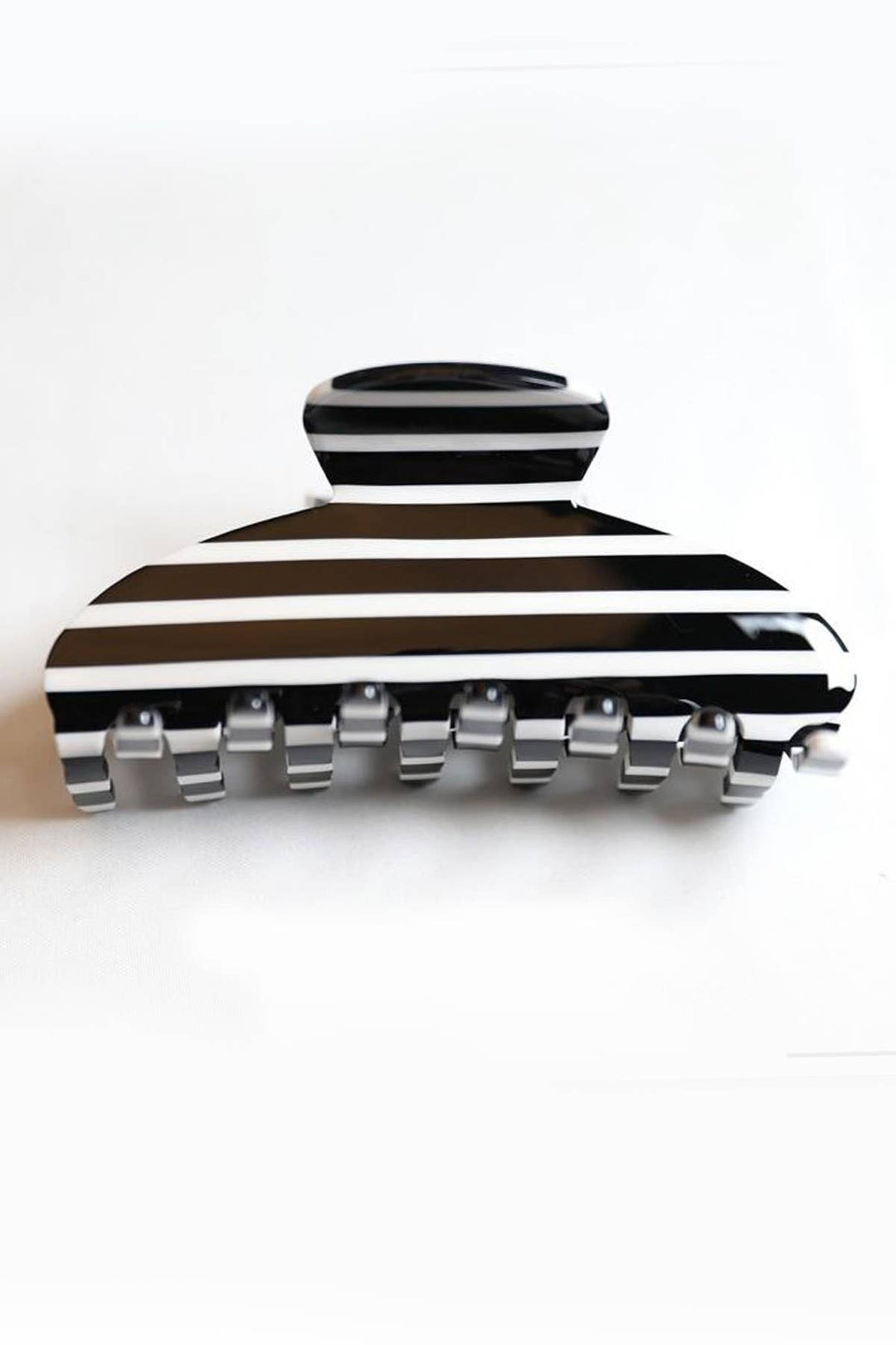 Jumbo Stripe Plaid Hair Claw Clip