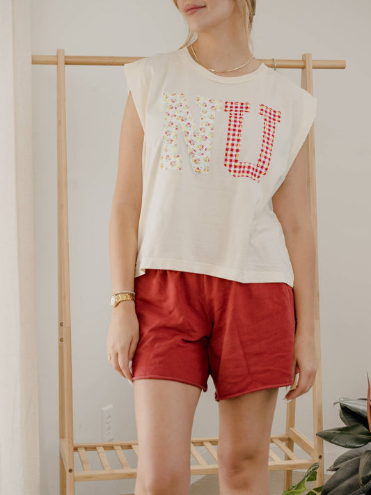 Husker Quilt Puff Tee
