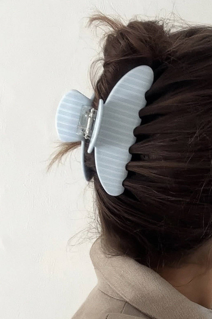 Jumbo Stripe Plaid Hair Claw Clip