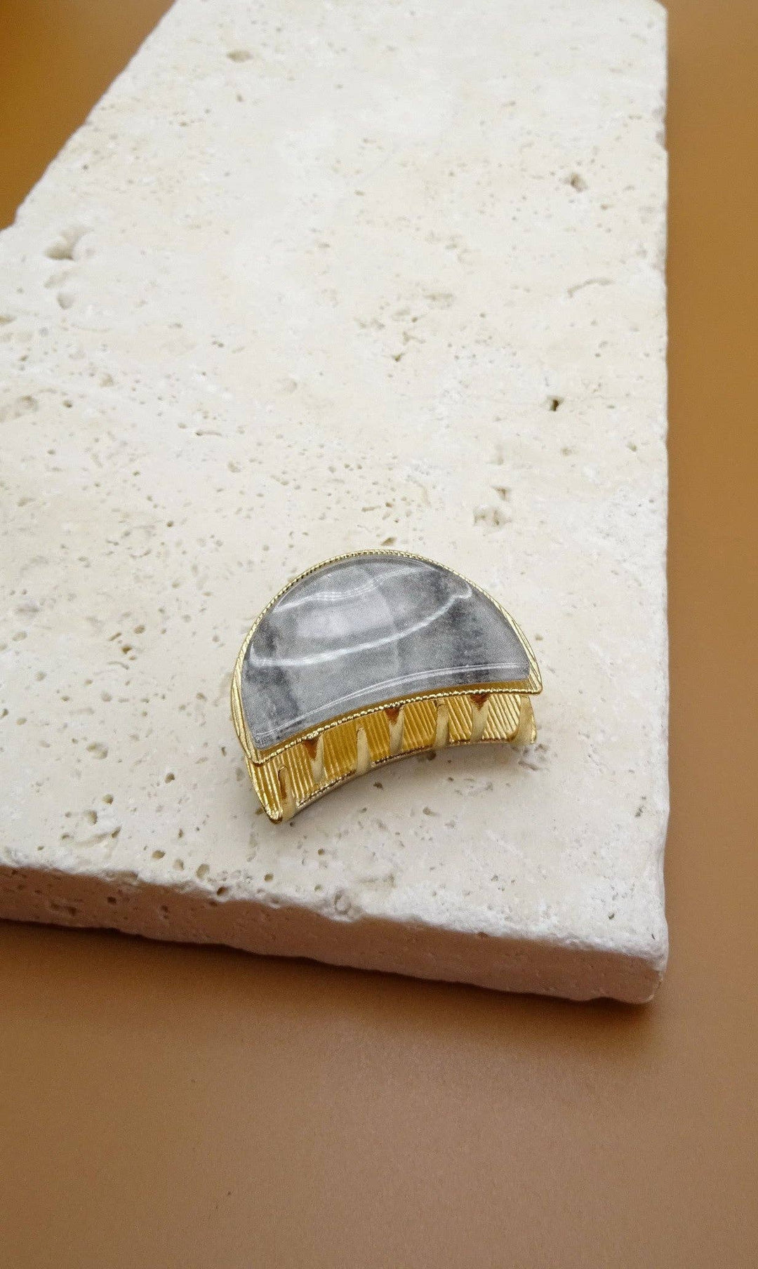 Marble Hair Claw Clip