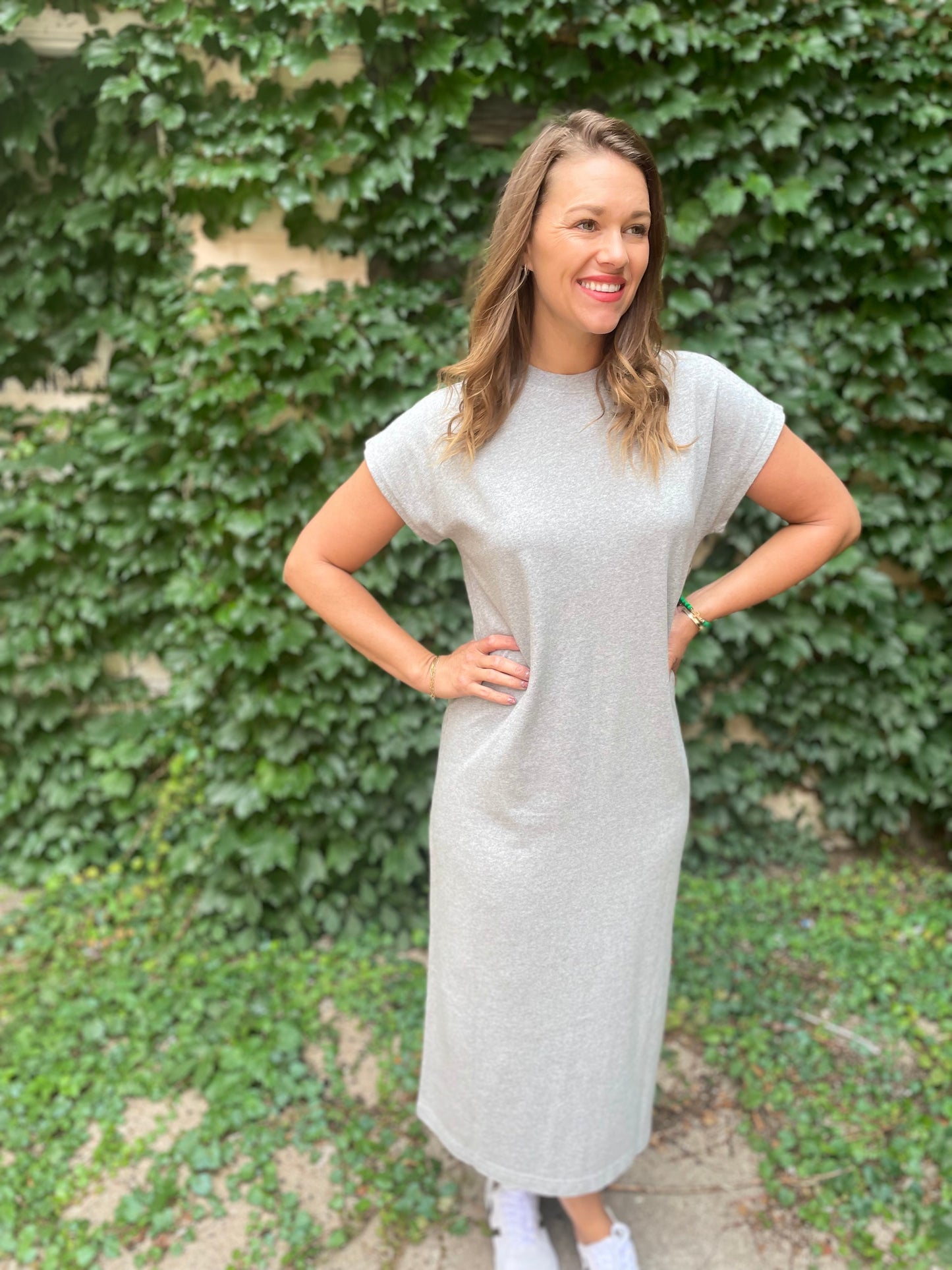 Jeanne Dress - Heather Grey