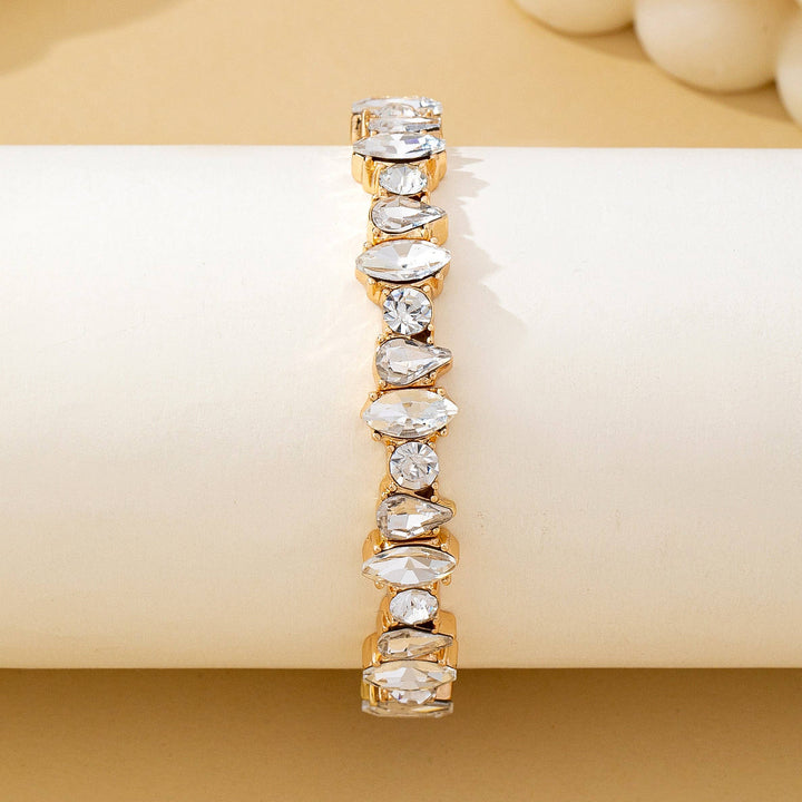 Crystal Gold-Tone Stretch Bracelet