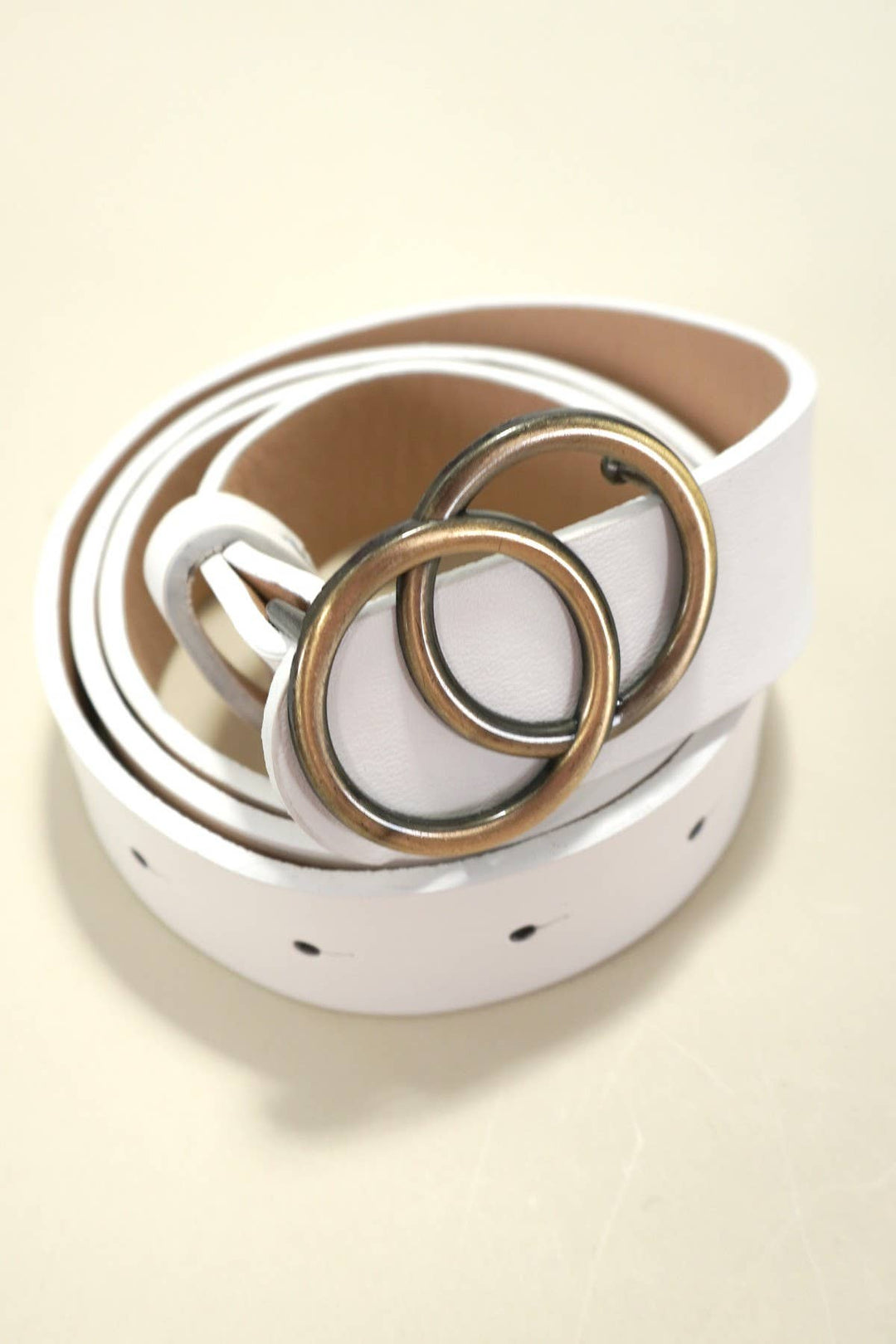DOUBLE O BUCKLE BELT | Taupe