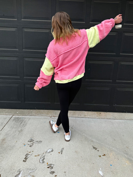 Fleece Pullover - Neon