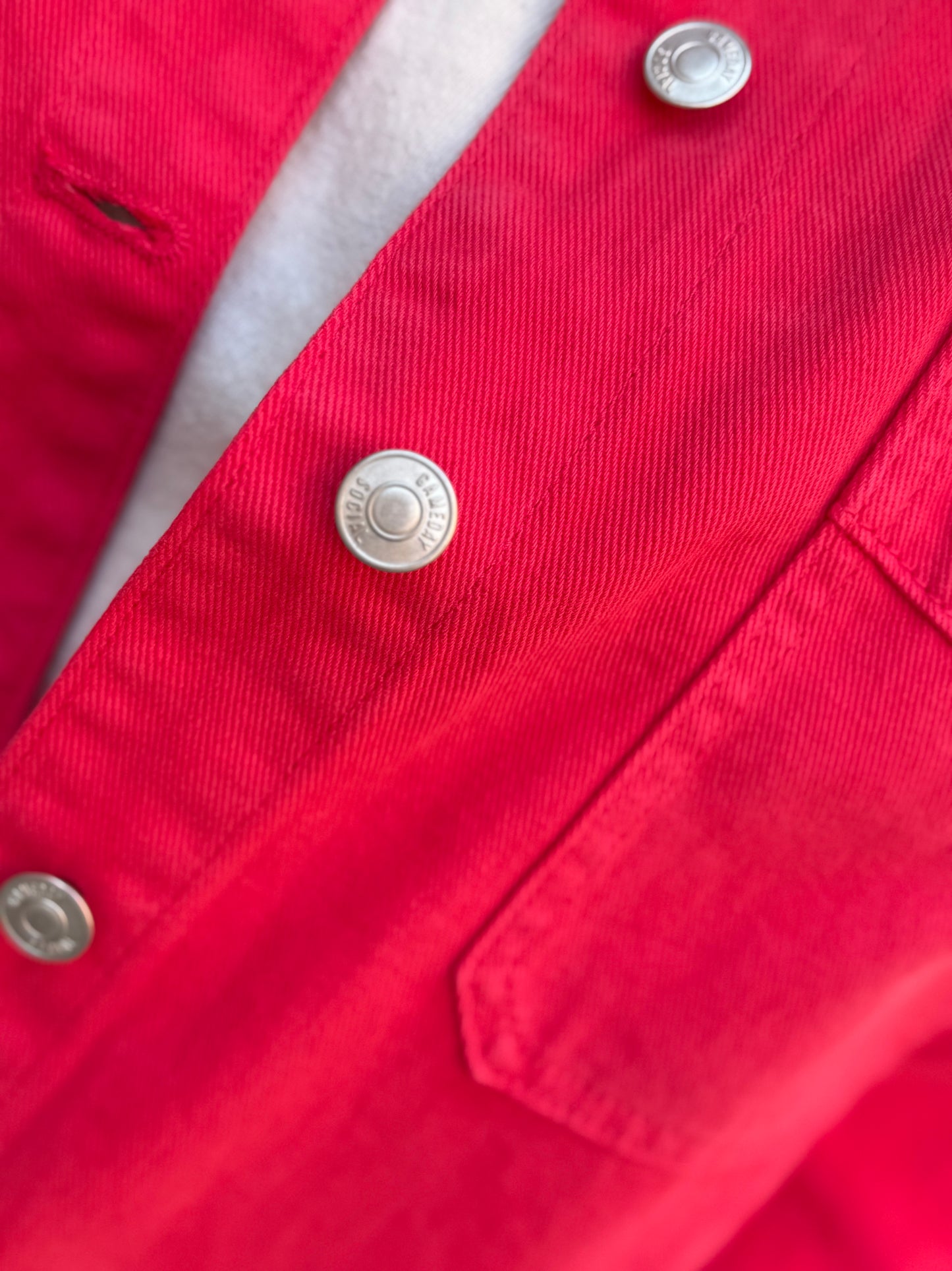 Red Huskers Denim Jacket