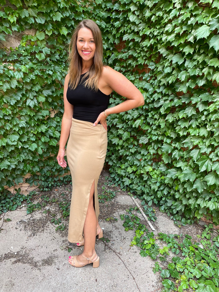 Pencil Skirt - Camel