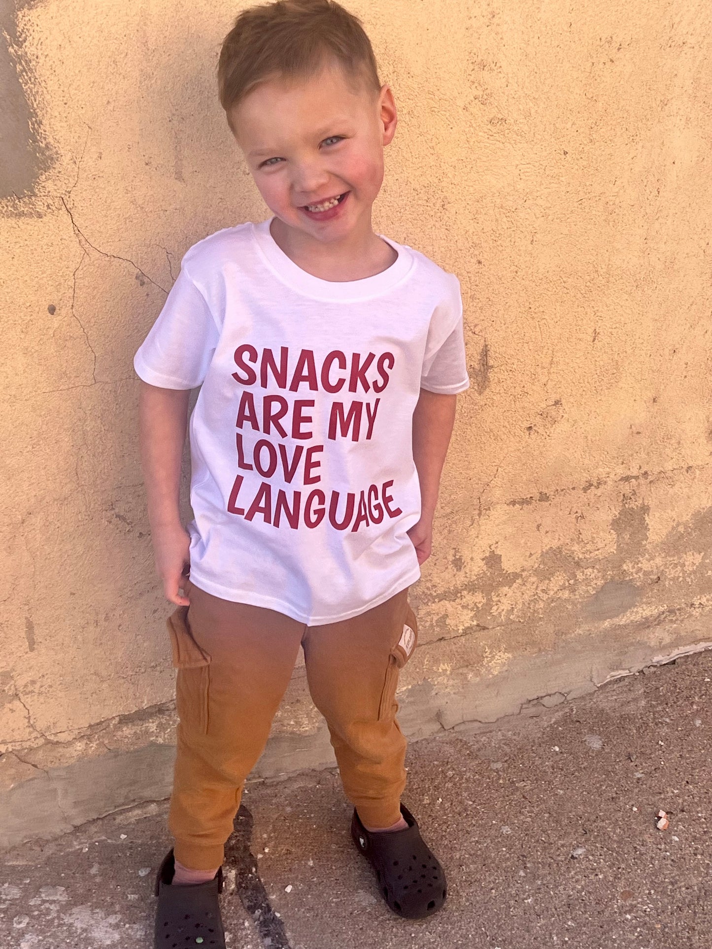 Snacks Are My Love Language- Kids Tee