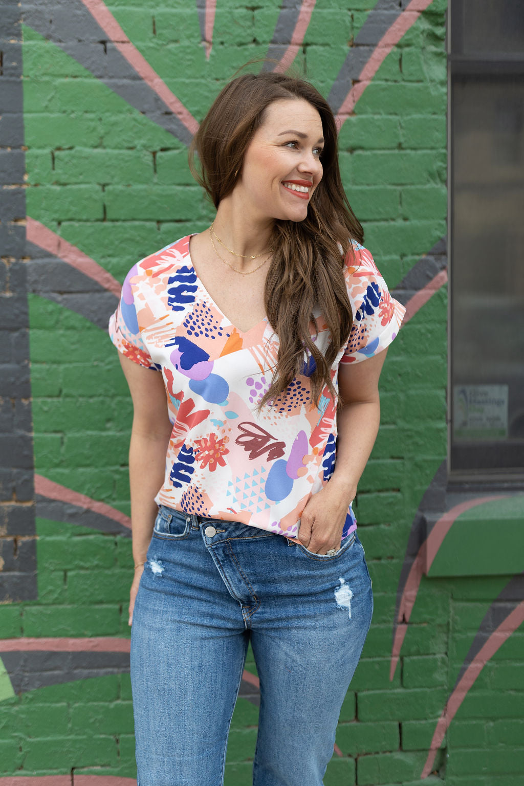 Blush Print Blouse