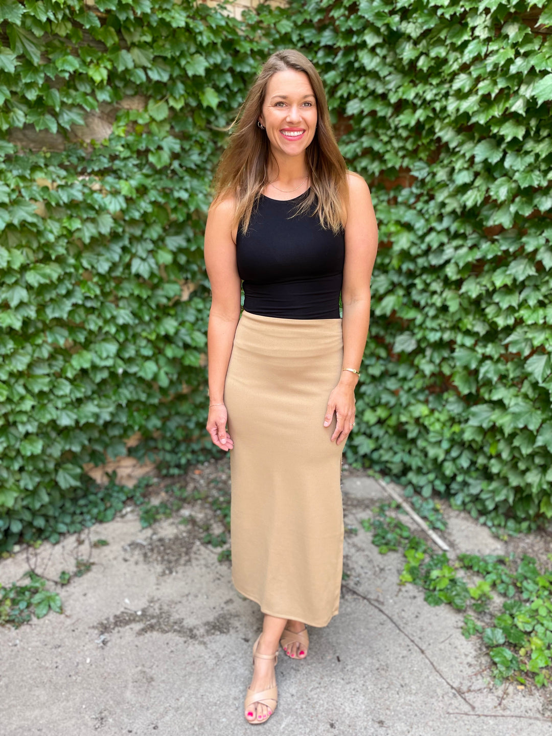 Pencil Skirt - Camel