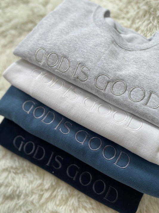 God is Good Embroidery