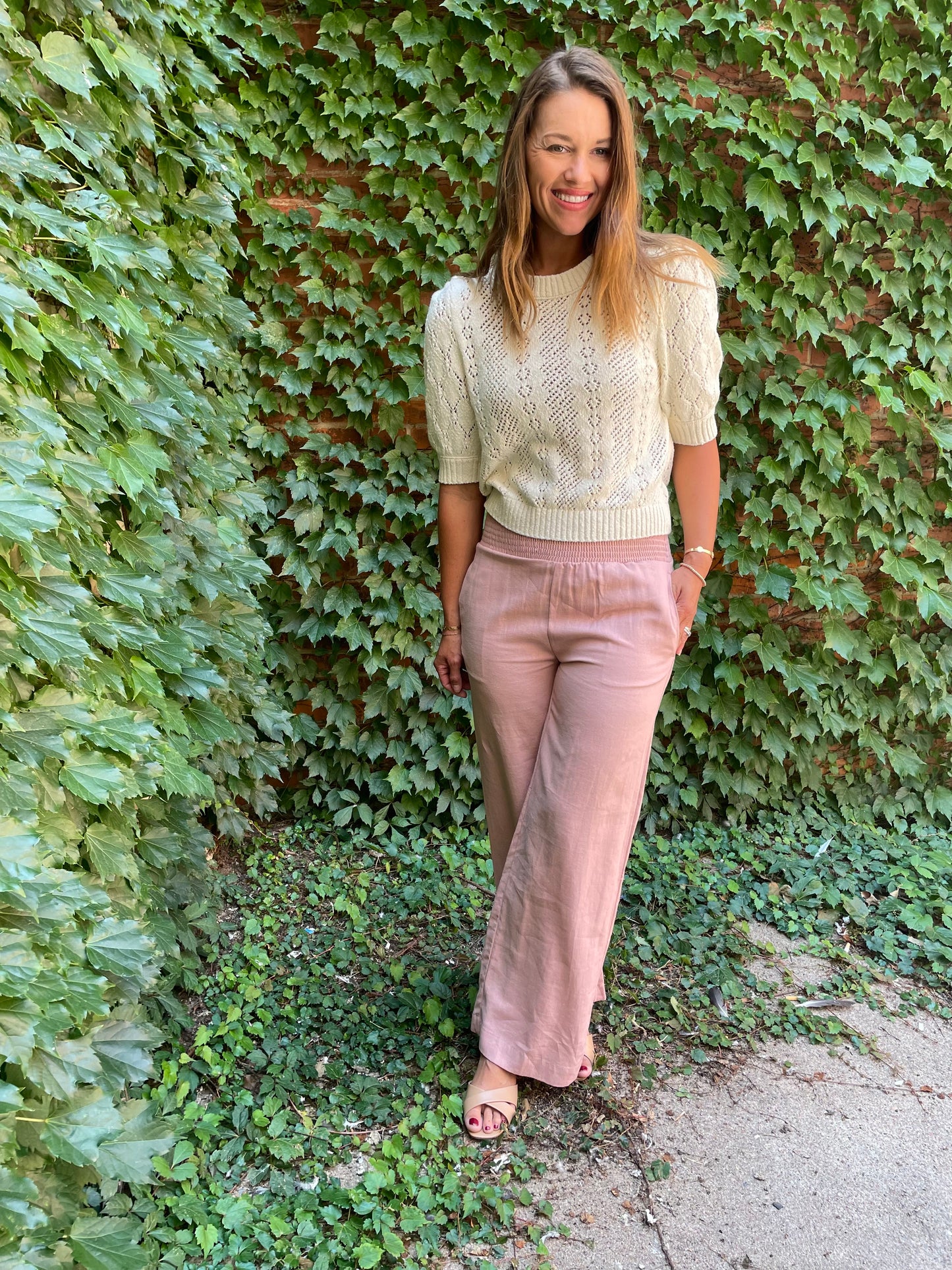 Blush Linen Pants