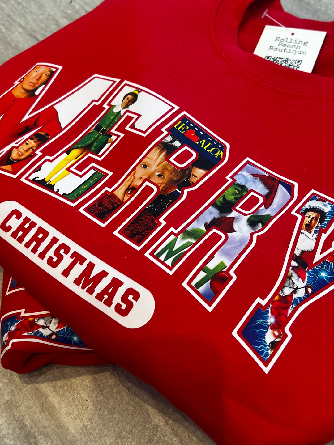 Merry Movie Crewneck - Red