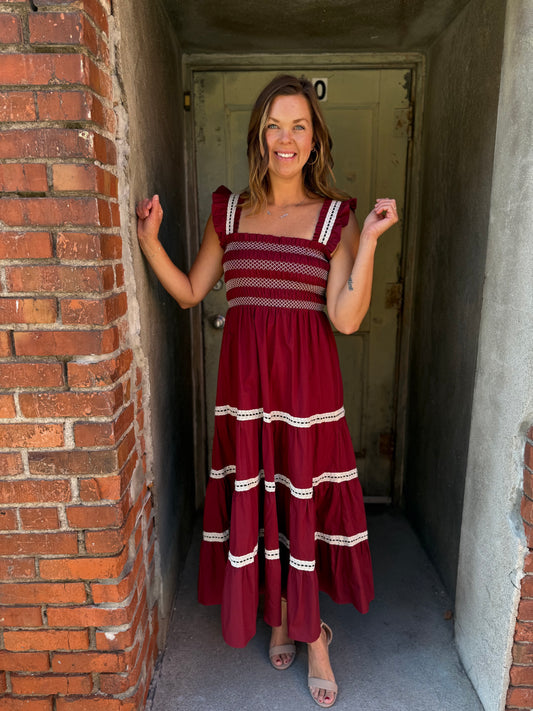 Whisper Cotton Smocked Maxi Dress