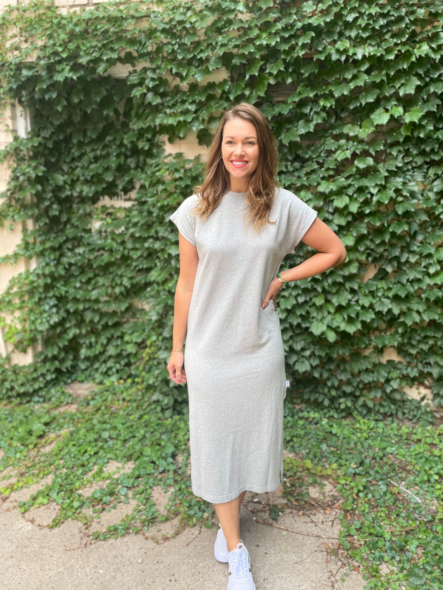 Jeanne Dress - Heather Grey