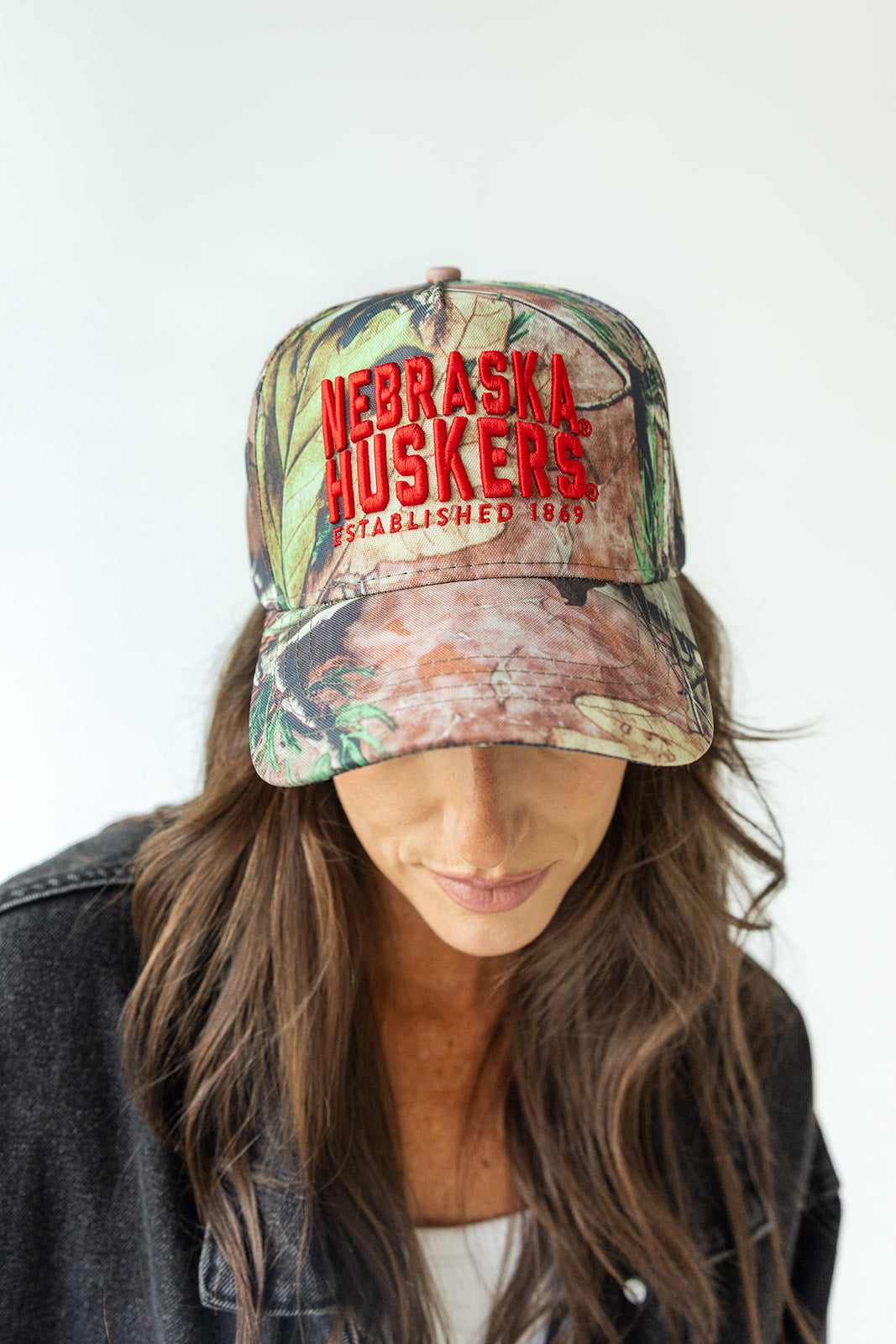 Nebraska Camo Baseball Cap