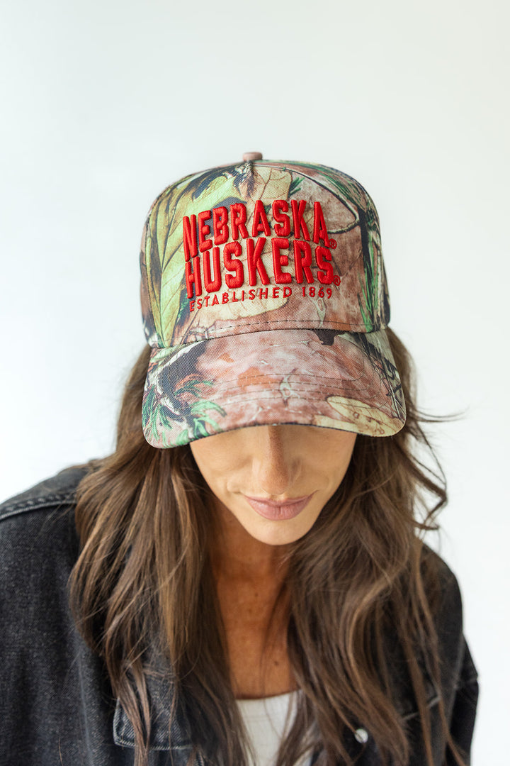 Nebraska Camo Baseball Cap