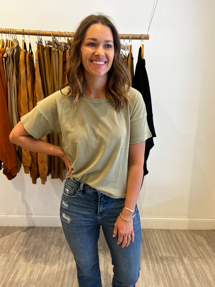 Vintage Fille Tee - Pistachio *Le Bon