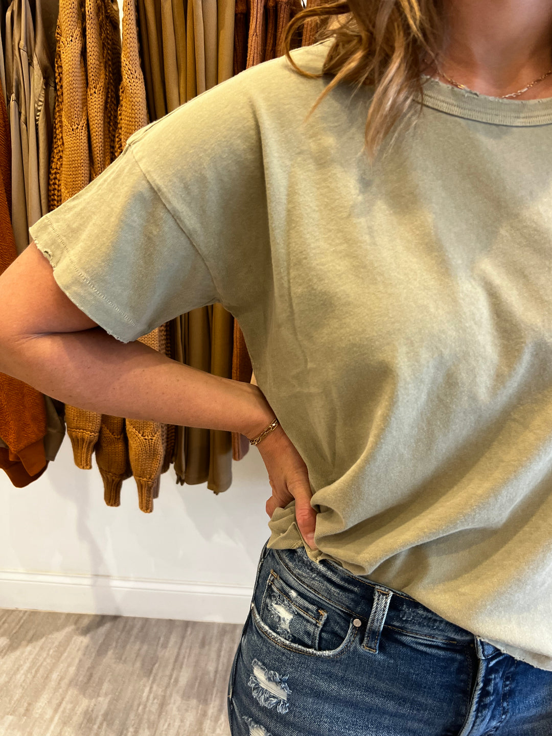 Vintage Fille Tee - Pistachio *Le Bon