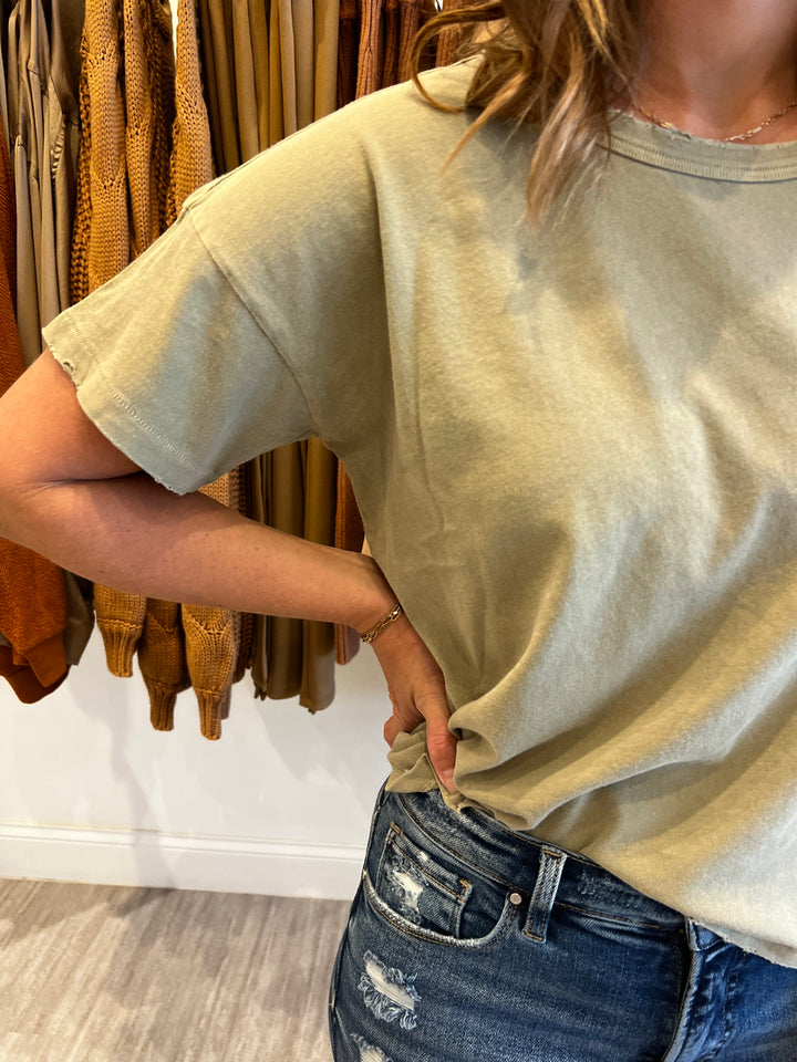 Vintage Fille Tee - Pistachio *Le Bon