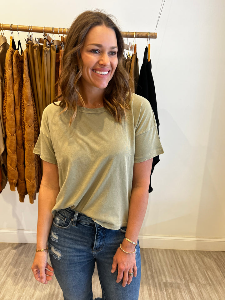 Vintage Fille Tee - Pistachio *Le Bon