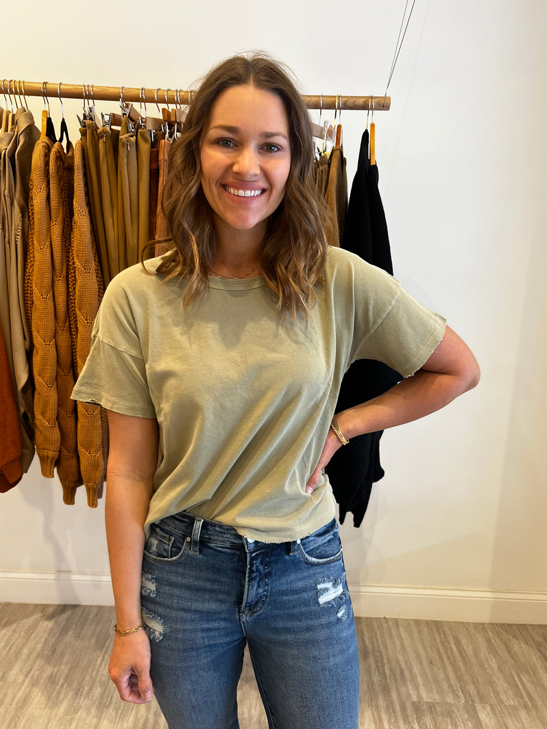 Vintage Fille Tee - Pistachio *Le Bon