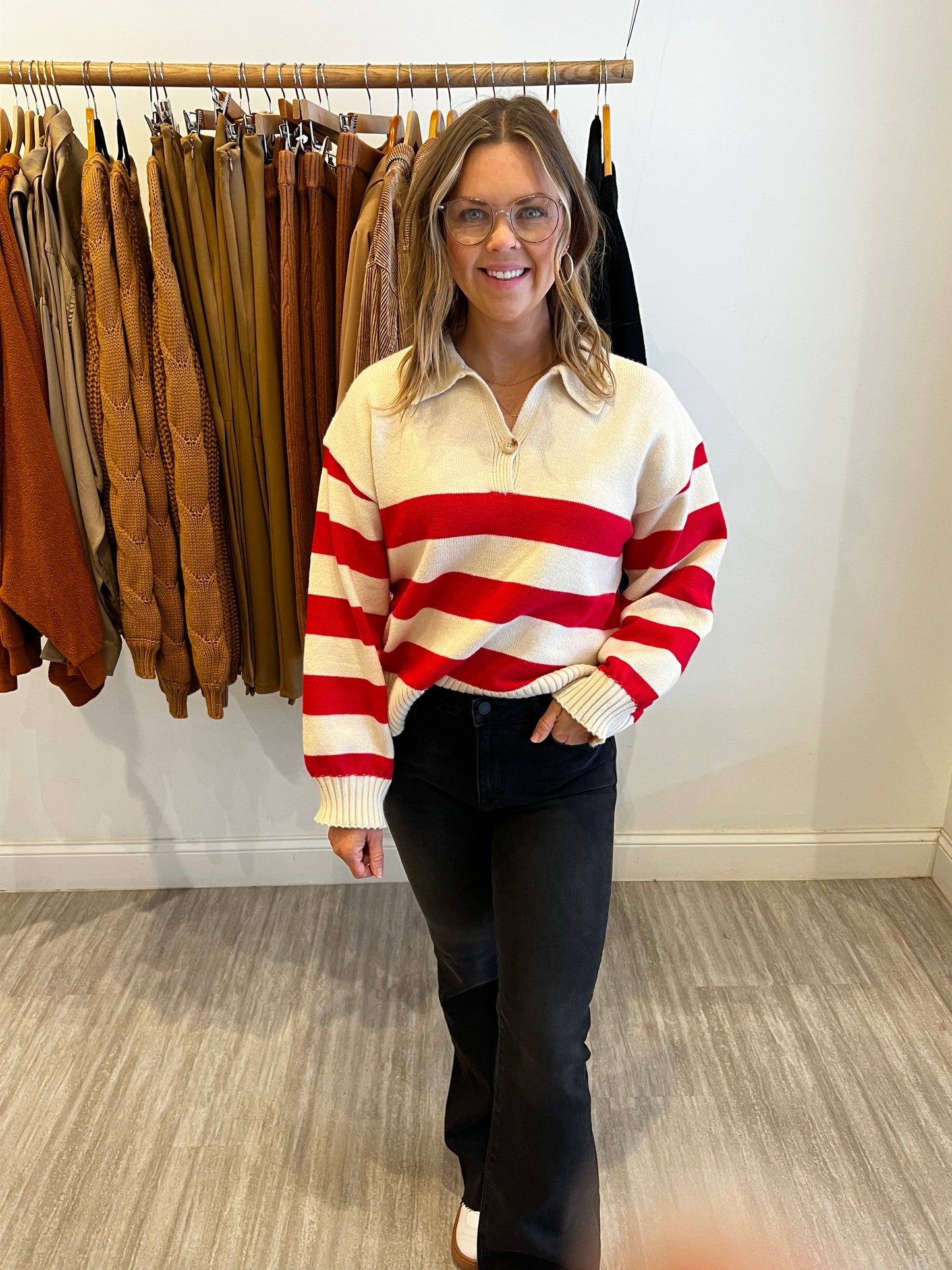 Striped Red Sweater