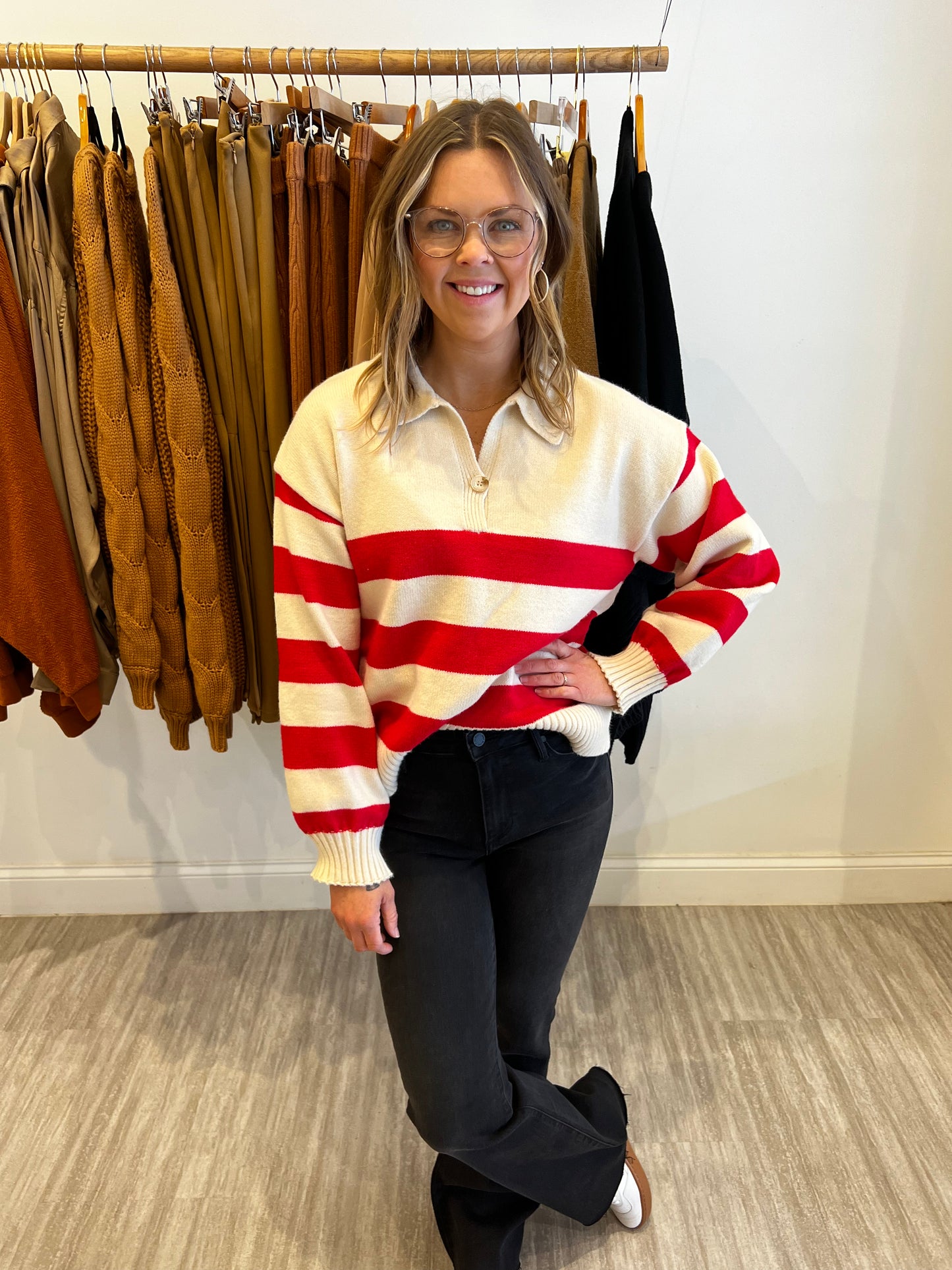 Striped Red Sweater