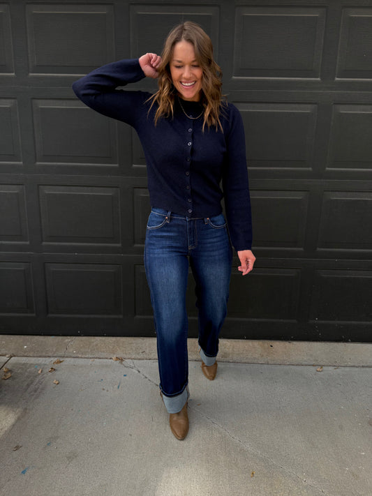 Navy Cardigan