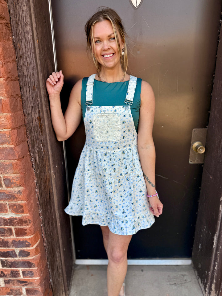 Blue Meadow Overall Mini