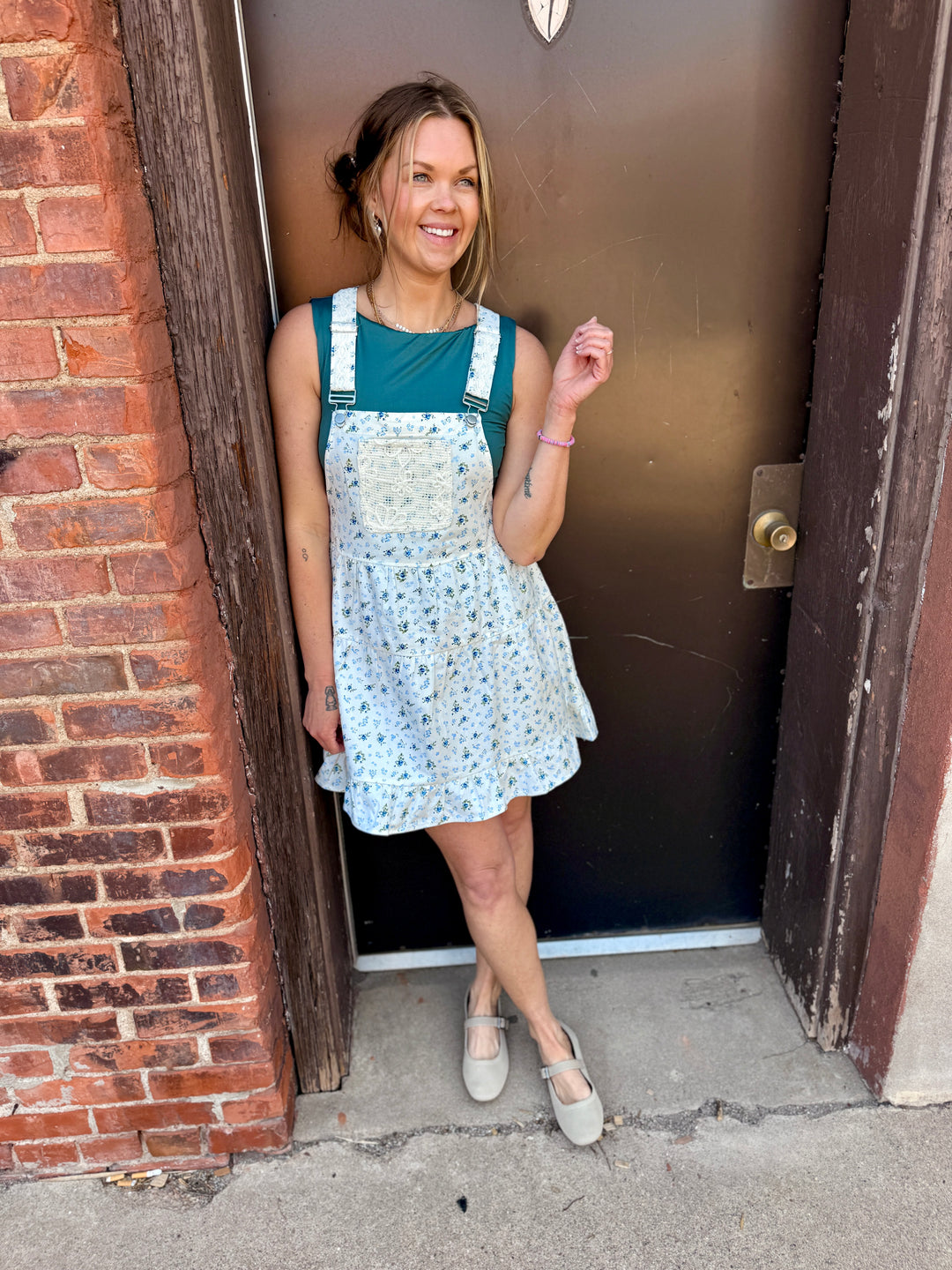 Blue Meadow Overall Mini