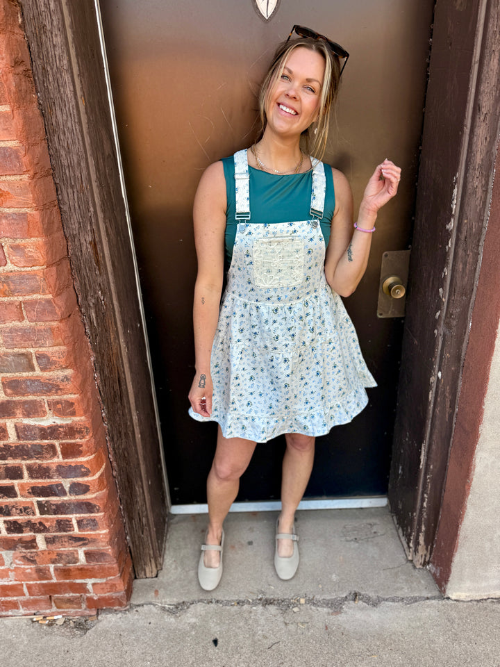 Blue Meadow Overall Mini