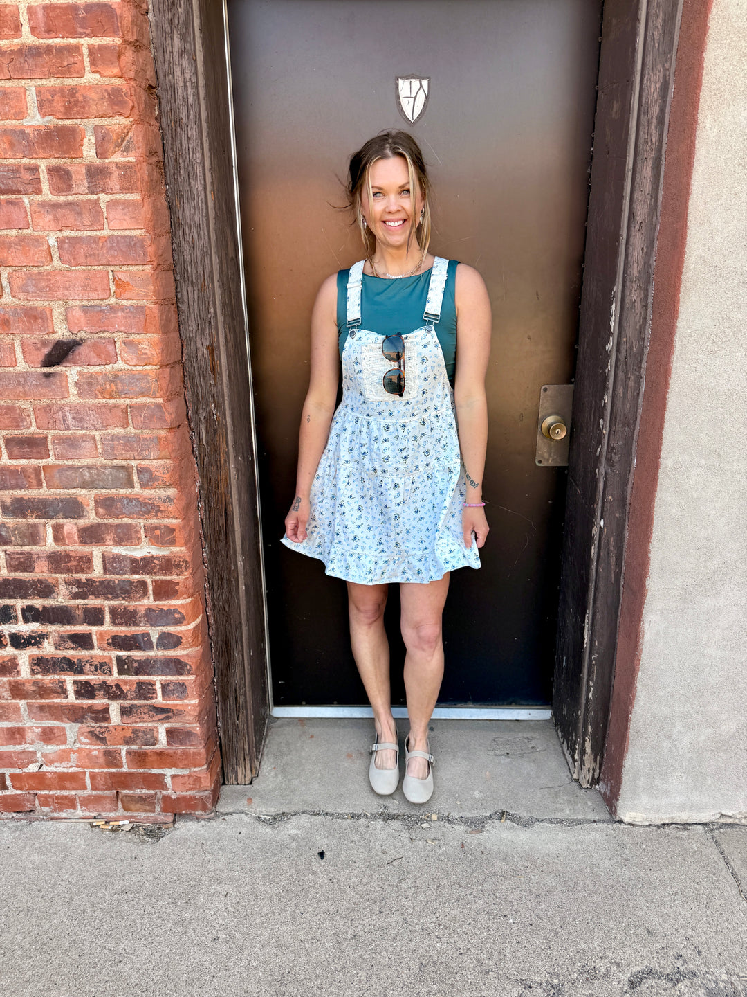 Blue Meadow Overall Mini