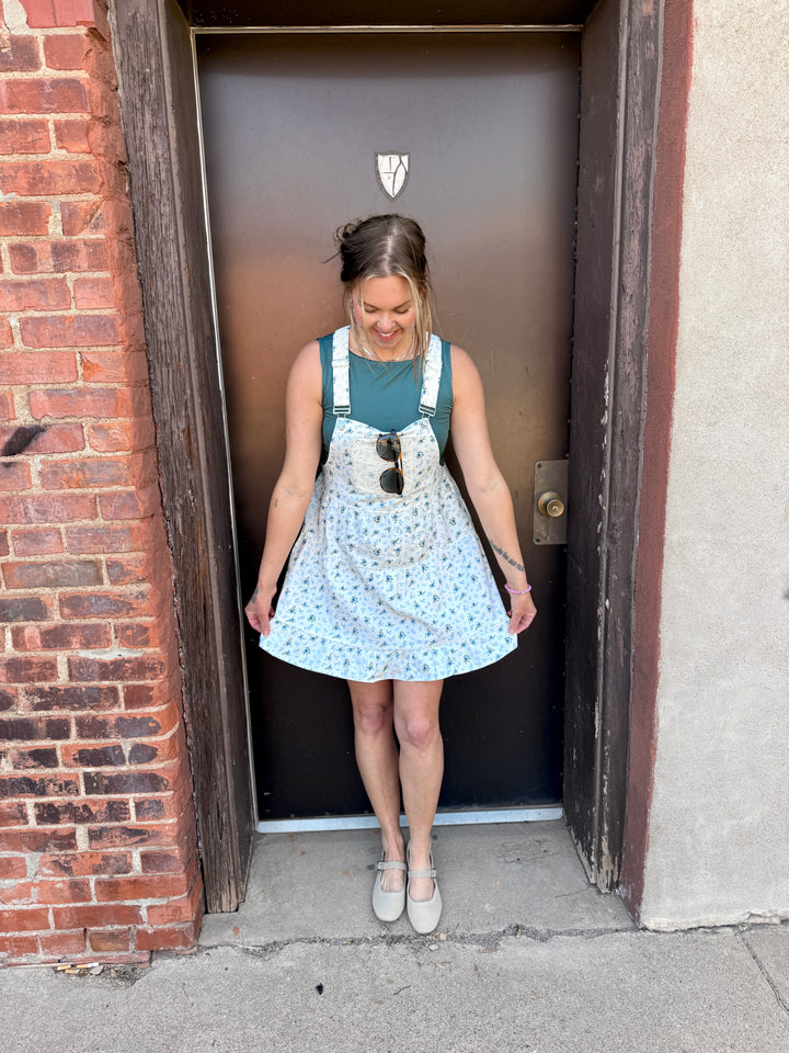 Blue Meadow Overall Mini