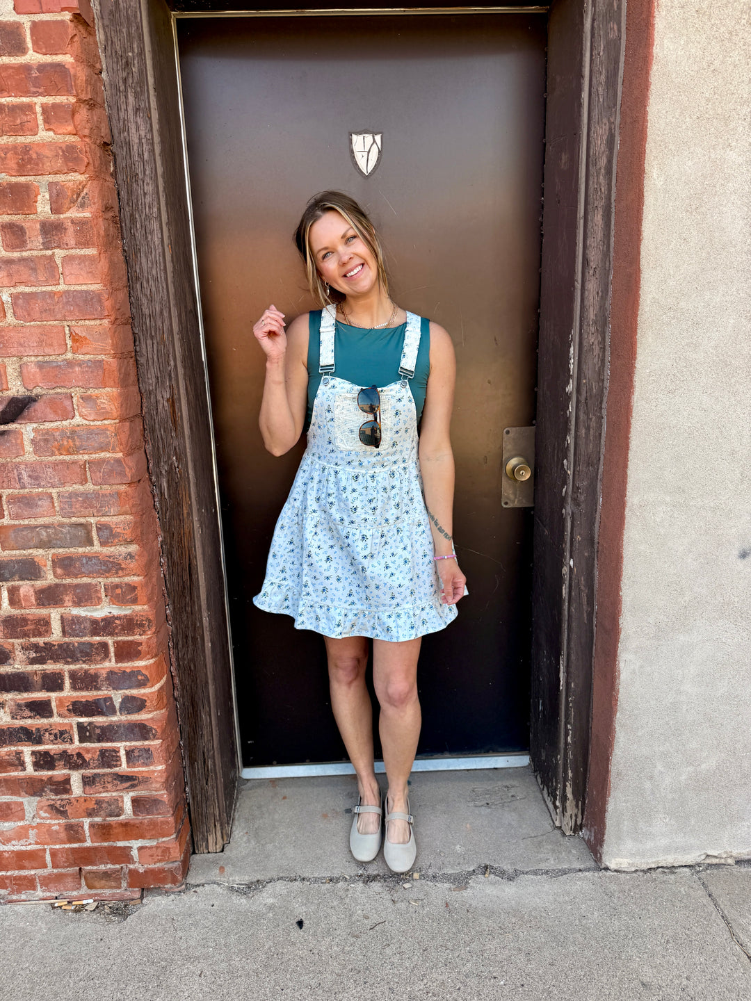 Blue Meadow Overall Mini