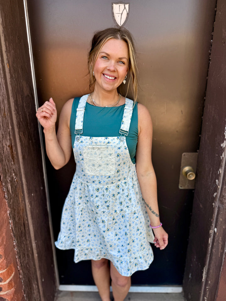 Blue Meadow Overall Mini