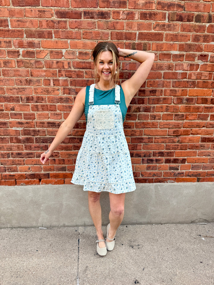 Blue Meadow Overall Mini