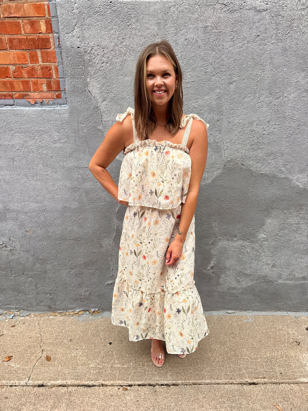 Meadow Ruffle Midi Dress