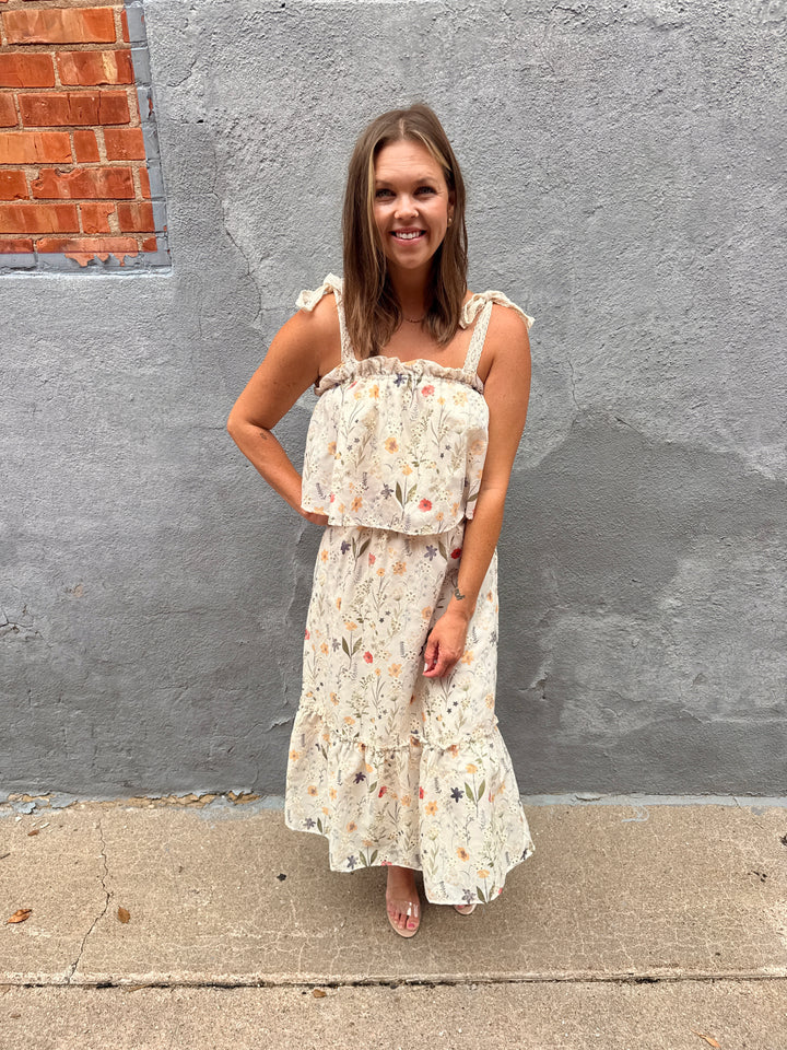 Meadow Ruffle Midi Dress
