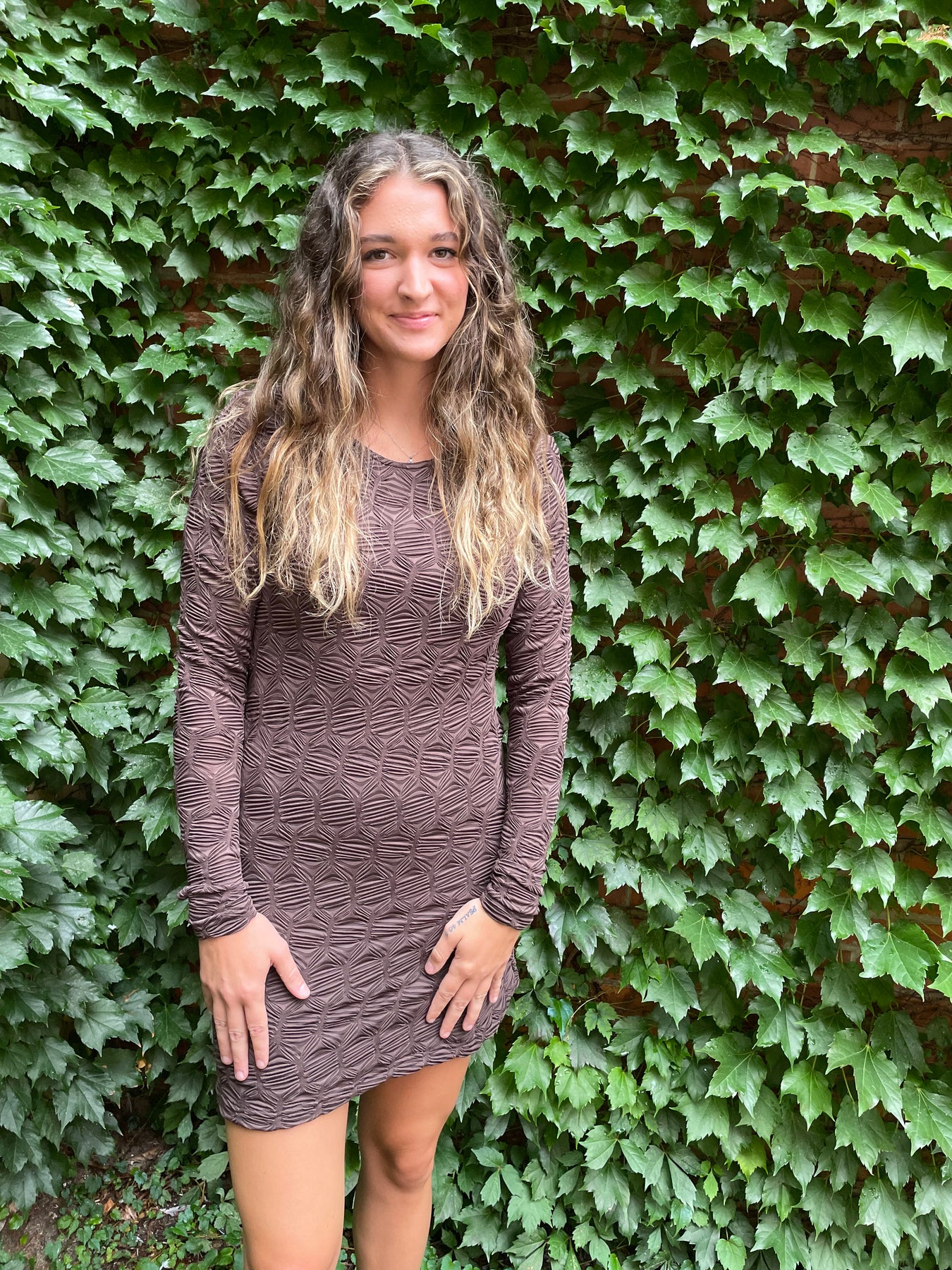 paulie mini dress free people Free People Paulie Mini Dress in Hot Fudge CHROME